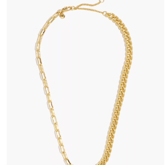 Madewell Jewelry - Madewell Gold shiny mixed chain choker